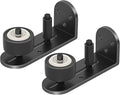 2PCS Sliding Barn Door Floor Guide, Quiet Bearing, Barn Door Adjustable Rubber Rollers, Barn Door Floor Track, Flush Bottom, Round Edge Design, 4.49" L*1.57" W*1.97" H