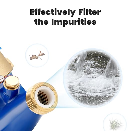 Watflow DN15 Water Meter 1/2"NPT, ISO4064 Certification Cubic Water Flow Meter, Cold Water Meter, for Garden or Home, Horizontal Install.