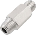 Yoebor 304 Stainless Steel Detachable Check Valve One Way Non-Return Valve for Water Oil Gas, 1pc (Mnpt x Mnpt, 1/4")