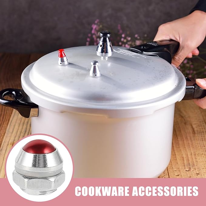 PRETYZOOM 2pcs Aluminum Pressure Cooker Safety Valve Flat Design Pressure Relief Valve Replacement for Cooker Compatible with Multiple Brands