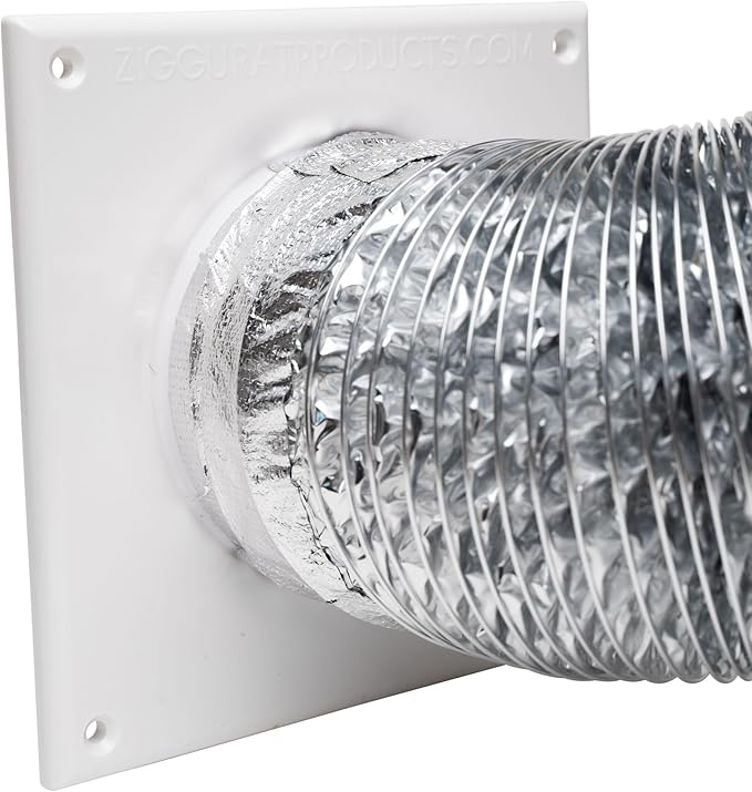 Cinch Wall Plate Adapter, Easy Connect Dryer Hose System by Ziggurat Products