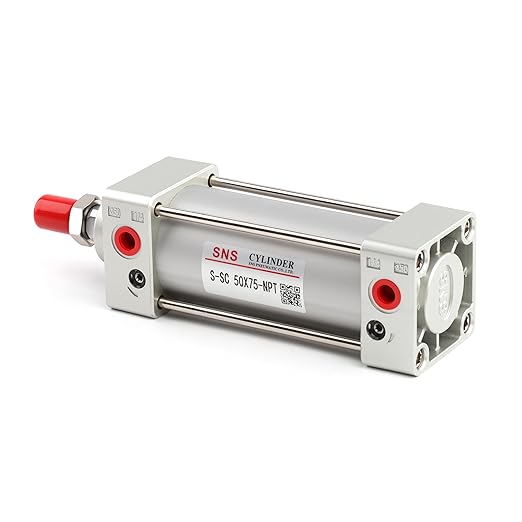 SNS Pneumatic Standard Air Cylinder S-SC 50 x 75 NPT 1/4, Bore: 2 inch, Stroke: 3 inch, Double Acting