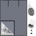 Window Insulation for Winter 3 Layer 63" x 47" Oxford Thermal Insulated Window Curtain Gray Window Insulation Kit Keeps Your Home Warm Insulated Window Cover Window Cover for Winter