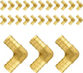 25-Pack PEX Fittings Niikappu 3/4"x3/4" Pex Elbow, Brass Crimp Pipe Fittings for PEX Pipes, ASTM F1807