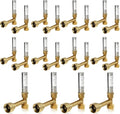 Water Hammer Arrestor,3/4 Inch Swivel FHT x 3/4 Inch MHT Tee Copper Water Arrestor for Washing Machine Connection(20PACK, Tee Stainless Steel Arrestor)(HAMMER016-20Pack)