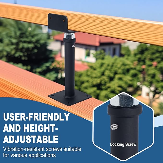 4 Pack U-Shaped Floor Jack, Heavy Duty Adjustable Steel Telepost with U-Head for 4x2, 4x4, 4x6 Joists, 9-13 Inch Adjustment Range, Screw Jack Post for Beam Support & Leveling