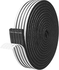 Storystore Foam Insulation Tape Self Adhesive, 1/4In x 1/4In x 164Ft Weather Stripping for Doors and Windows, Sound Proof Soundproofing Door Seal, Weatherstrip, Air Conditioning Seal Strip
