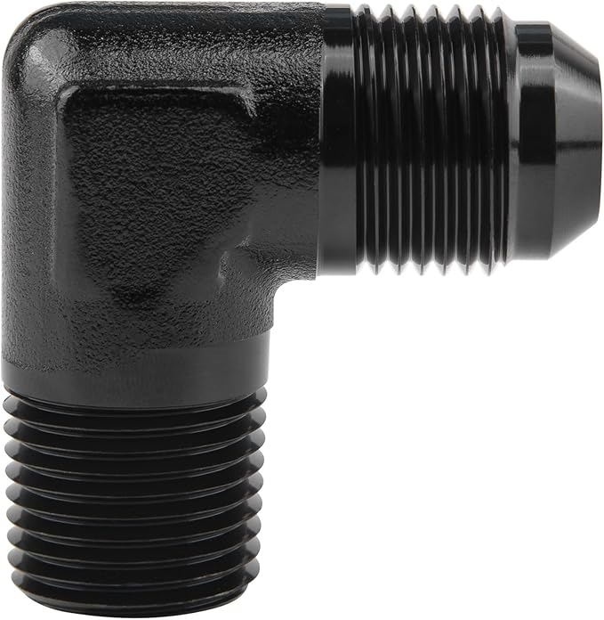 EVIL ENERGY 10AN to 1/2" NPT Male 90 Degree Fitting Adapter Aluminum