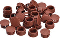 uxcell 18mm(45/64") Plastic Hole Plugs, 36Pcs Flush Type Panel Round Snap in Fastener Knockout Locking Plugs for Furniture Insert End Caps Panels, Red
