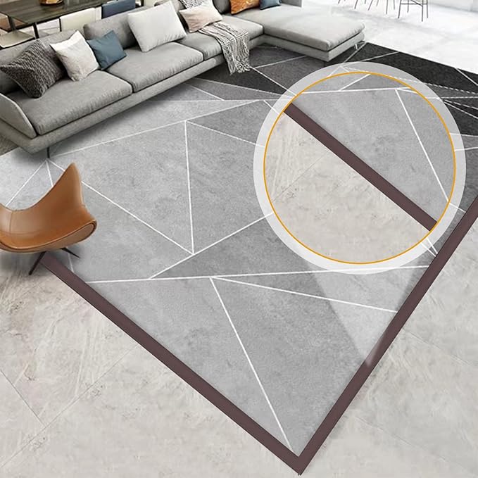 Floor Rubber Transition Strip Self Adhesive Carpet to Tile Transition Strip Edging Trim Strip for Threshold Transitions with a Height Less Than 5 mm/0.2in (Coffee, 6.56FT)