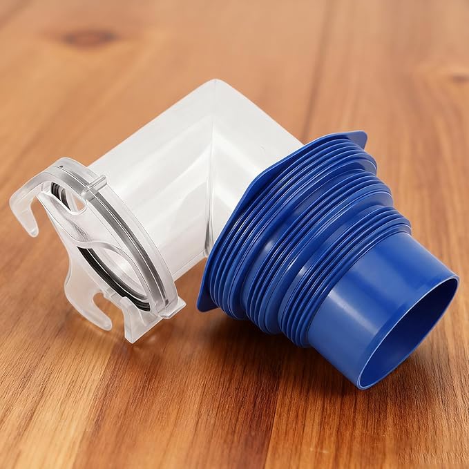 RV Sewer Connector - 4-in-1 Adapter Clear Waste Elbow for Easy Drainage, Leakproof Waste Management with Quick Extension, Trailer Hose Fitting Motorhome Camping Truck Caravan, PVC, Travel Use