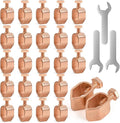 25PCS Ground Rod Clamp, Great for 1/2”- 5/8” Grounding Rods (25, Copper Clad Clamp (1/2''-5/8''))