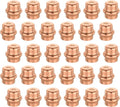 30-Pack GUOFIS Copper Press End Cap, 1/2" x 1/2" Plug Fittings for Copper Tube Connection with Stop(PRESS020-30Pack)