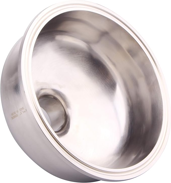 DERNORD Tri Clamp Bowl Reducer Sanitary Fitting Stainless Steel 304 (Tri Clamp Size: 6 inch x 1.5 inch)