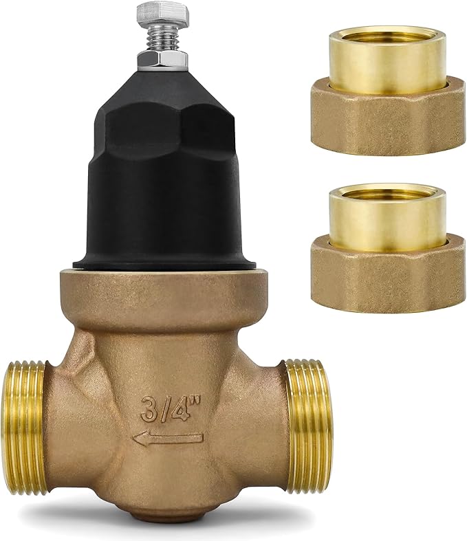 3/4" NR3XL Pressure Reducing Valve With Double Union FNPT Connection,Water Savings And Energy Savings,Primarily Used In Residential Settings And Public Entrances
