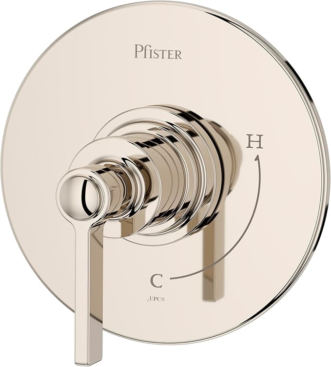 Pfister R89-1WN Winter Park Pressure Balanced Valve Trim Only with Single Lever Handle - Less Rough In - Polished Nickel