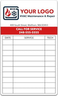 Custom Maintenance Stickers with Your Logo - Personalized HVAC Stickers, Maintenance Log Stickers, Service Stickers, Inspection Stickers (3-1000 Stickers)