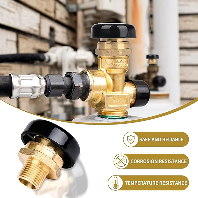 NBPLUS Vacuum Relief Valve 1/2 Inch, Low Profile Vac Breaker Valve Compatible with Watts LFN36-M1 Water and Heater Tanks, Brass Leak Proof