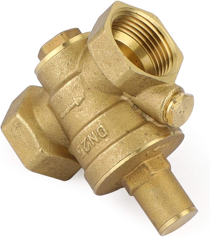 Topteng DN25 1" Brass Adjustable Water Pressure Reducing Regulator Valves With Gauge