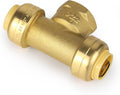 (30 Pack) EFIELD Female Tee 1/2"x1/2"x1/2" Push Fit Female Plumbing Tee,Brass Fitting No Lead For Copper Pex CPVC,(PF219-30PCS)