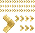 50-Pack PEX Fittings Niikappu 1/2"x1/2" Pex Elbow, Brass Crimp Pipe Fittings for PEX Pipes, ASTM F1807