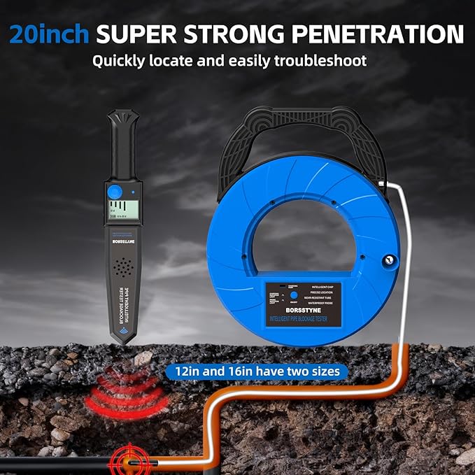 Pipe Locators Precision Blockage Detector for Water pipes underground pipes PVC pipes metal pipes Wall pipes