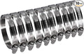 ROADFORMER 3" Worm Gear Hose Clamp - SAE 48 Size, Full Stainless Steel with 1/2" Band Width, Working Range 65mm - 89mm Hose Clamps, 10 Pack