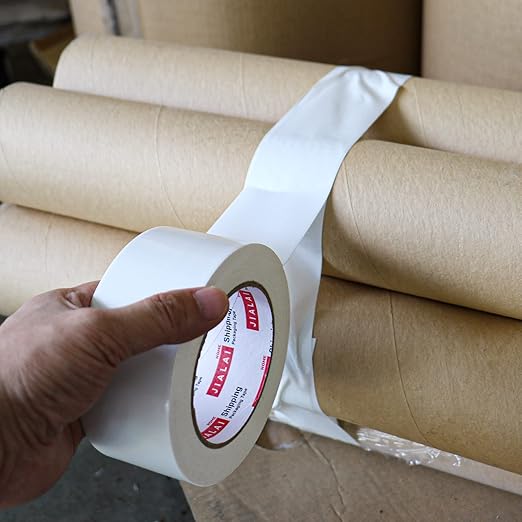 Duct Tape Heavy Duty - White Tape Duct 2 Inches x 30 Yards 3 Pack, 8.27 mil, Strong, Flexible, No Residue, All-Weather and Tear by Hand - for Repairs, Industrial, Professional Use