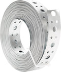 Galvanized Metal Pipe Strap 1-Inch x 33FT 0.6mm Thickness for Pipe Support Pipe Hanger Strap Metal Strapping with Holes