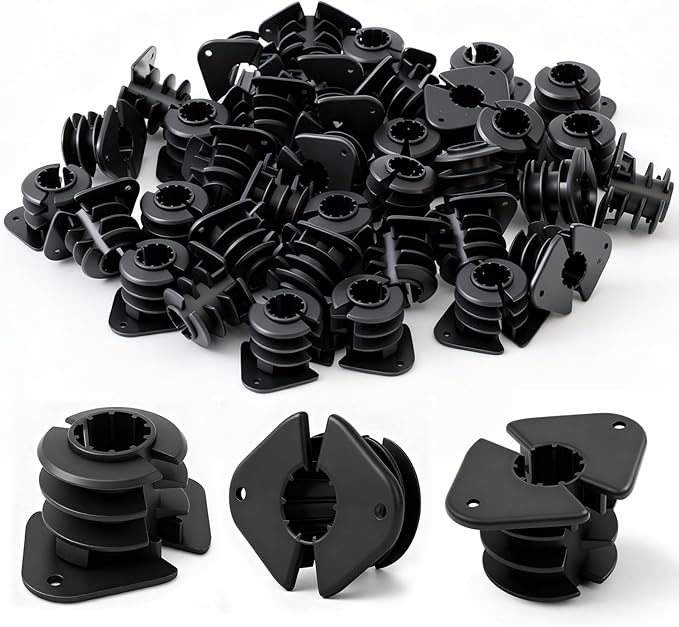 50 Pcs 1/2 Inch Thru Stud Isolation Clamp Durable Pipe Supports for PEX, Copper, Wood, CPVC Pipe Applications Sturdy Plastic Clamp for Long-lasting Reliability