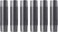 PIPE DECOR 1" x 5" Black Steel Plumbing Pipe, 6-Pack, Pre Cut Connector, Industrial Steel Grey Fits Standard One Inch Threaded Black Malleable Iron Fittings, Build Vintage DIY Furniture