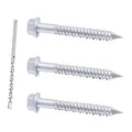 1/4 x 1-3/4" 410 Stainless Steel Hex Head Tapcon Concrete Screw Anchor, for Anchoring to Masonry, Block or Brick (100Pcs/box)
