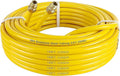 100FT 1/2" CSST Gas Line 1/2in Natural Flexible Gas Line with 2 Male Adapter Fittings, CSST Corrugated Stainless Steel Gas Tubing Pipe Kit for Stove Dryer Heater Gas Propane (100FT)