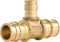 SharkBite 3/4 Inch x 3/4 Inch x 1/2 Inch Expansion Reducing Tee Fitting for PEX-A Pipe, Brass Plumbing Fittings, Reducing Tee for PEX-A Tubing, UAB412LFA