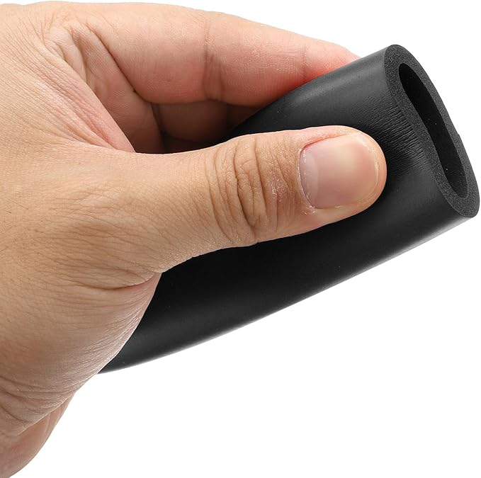 uxcell Foam Tubing for Handle Grip Support, Pipe Insulation Outside Pipe Lagging, 26.5mm(1 1/16") ID 33.5mm(1 5/16") OD 1m Black