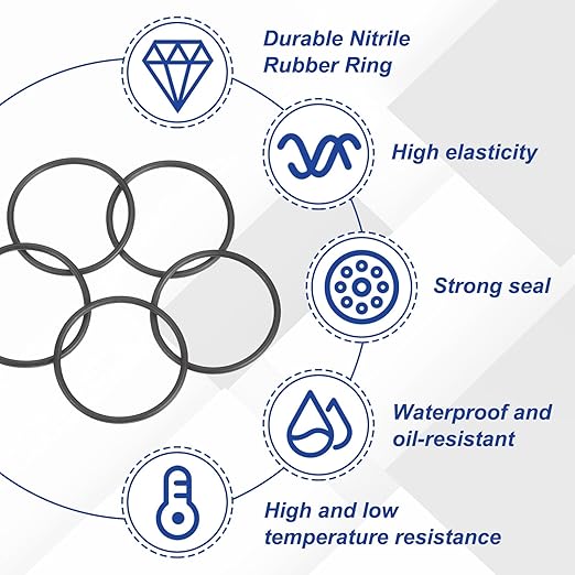 HARFINGTON 20pcs Nitrile Rubber O-Rings 25mm OD 17mm ID 4mm Width Metric Buna-N NBR Sealing Gasket Plumbing Sealing Repair O Rings for Car Auto Vehicle Repair Faucet Air Gas
