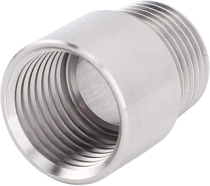 1/2 Inch NPT Male to 1/2 Inch NPT Female Pipe Fitting Adapter, Stainless Steel Pipe Coupler, 304 Stainless Steel Pipe Extension Fitting with Universal Compatibility for Plumbing