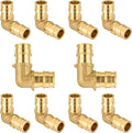 10-Pack HeSun Pex-A Fitting, 1/2 Inch Pex- A Expansion Elbow(90-Degree), Expansion Fitting 1/2" x 1/2" Elbow,ASTM F1960(PEX1960033)