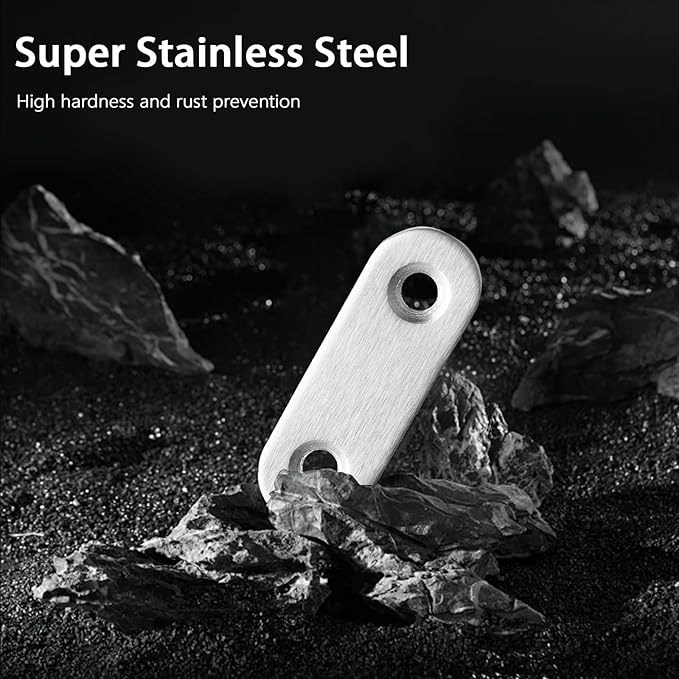 12 Pcs Mending Plate, 1.81 x 0.6 inch Stainless Steel Flat Plates with Holes, Straight Metal Mounting Braces Brackets Kit for Furniture, Wood Joint Connector (Silver, 1.81 inch)