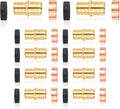 10-Pack HeSun Polybutylene Transition Coupling, 3/4" PEX X 3/4" PB, Brass Crimp Pex Fittings with 20 Rings, ASTM F1807(PEX1807479)