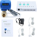 U.S. Solid Water Leak Detector - Water Leak Detect and Protect System with 3/4" Brass Motorized Ball Valve, Controller and 3 Sensors