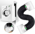 Dryer Vent Connector Kit,90 Degree Dryer Vent Elbow+10ft 6-Layer Flexible Hose & Sealing Kit for 4 Inch Dryer Duct, Dryer Adapter,Space-Saving Design for Tight Space
