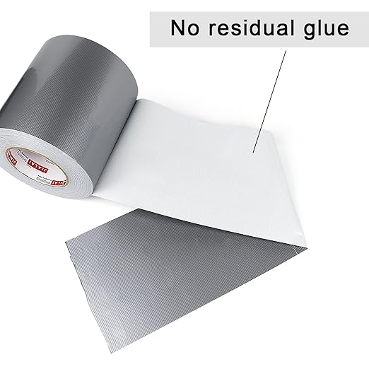 Duct Tape 6" Wide, 6 inch Wide Duct Tape Heavy Duty Waterproof 55 Yards (164 ft) Silver, UV Resistant for Crafts, Home Improvement, Repairs, & Projects