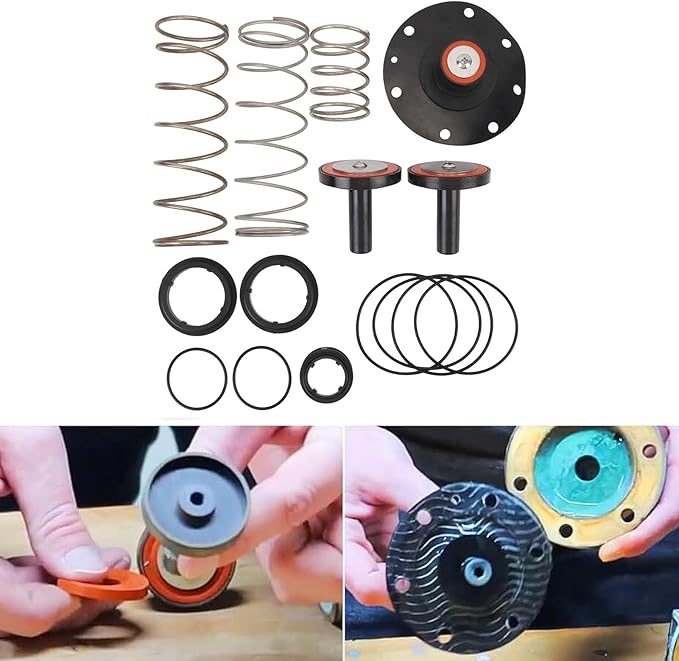 Complete Backflow Repair Kit 3/4in to 1in Long Durability High Performance Prevent Water Leakage Backflow Components Repair Parts Fit for Wilkins 975XL 975XL2