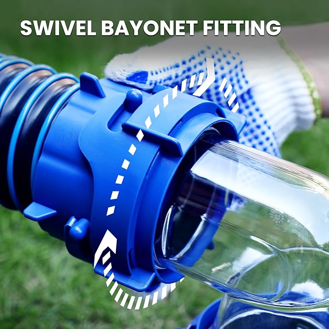 DUMPMAN RV Tote Tank Adapter, 90 Degree Clear Elbow, Easy to Use Bayonet Fitting, Built-in Odor-Tight Gasket
