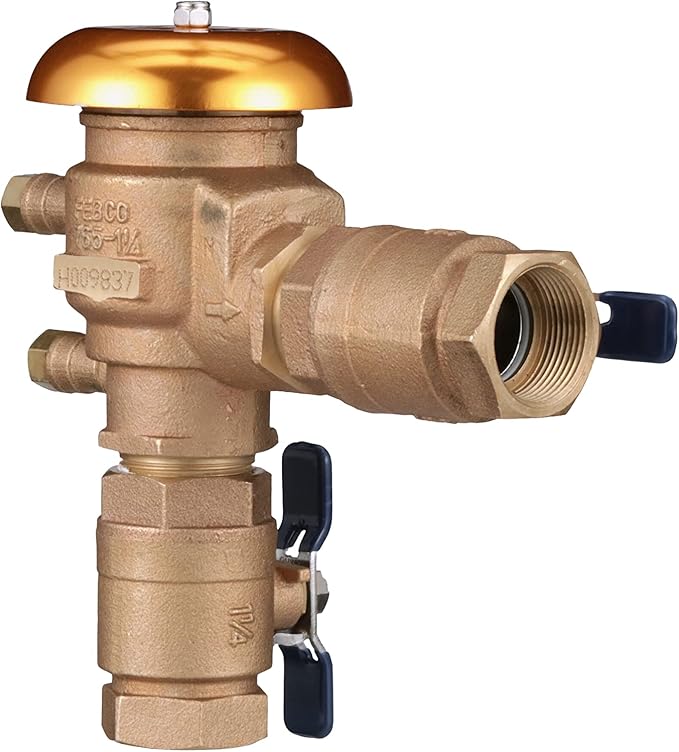 Febco 765FBV 1-1/4 inch Pressure Vacuum Breaker with Quarter Turn Shutoff
