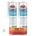 Kraken Bond Clear Silicone Sealant Waterproof% 100-10 fl oz Cartridge - RTV Silicone Caulk Kitchen and Bathroom, All Purpose, Window Caulking Sealant Outdoor, RV, Exterior Use Silicon - 2 Pack