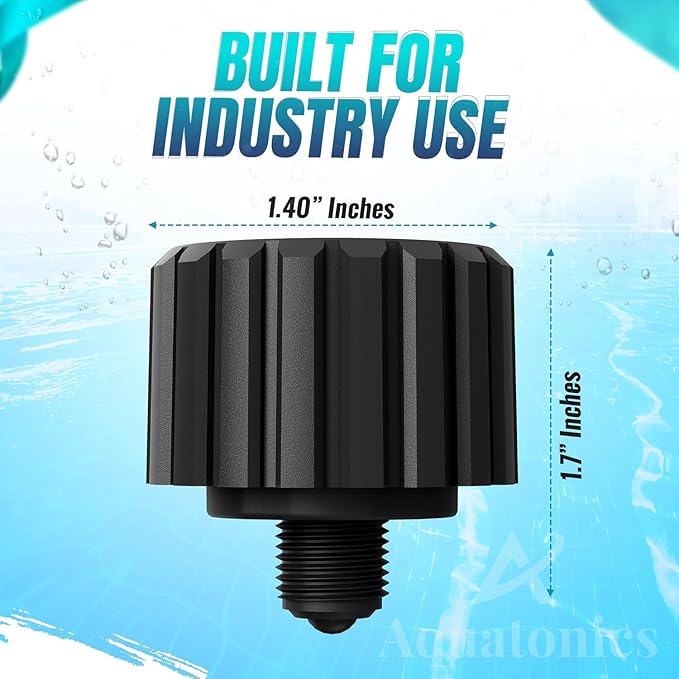 2133 Grease Cup Kit Compatible with Jandy Gray 2-Port, 3-Port Valve – 4-Pack Heavy Duty Grease Cups Replacement Part for Swimming Pool, SPA Valve – Easy to Replace