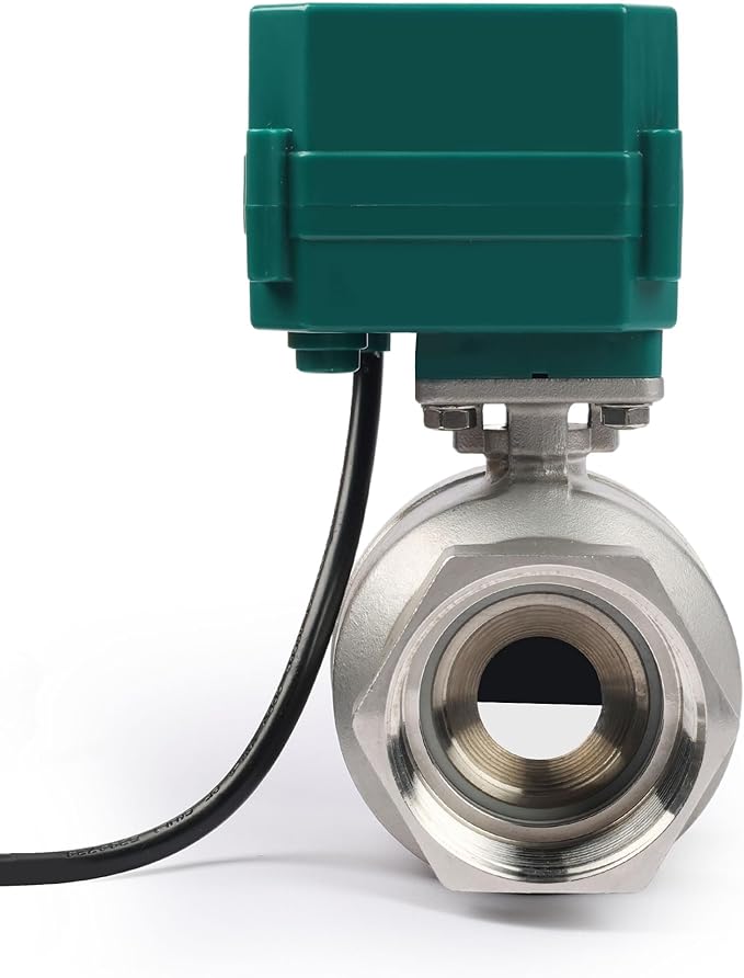 U.S. Solid 2" Motorized Ball Valve with US Plug 110VAC Stainless Steel Electrical Ball Valve,Auto Return, Normally Closed, IP65(8-PACK)