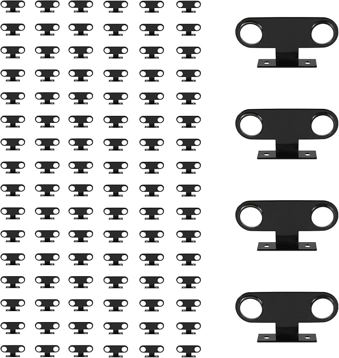 (Pack of 100) EFIELD Double Pipe Stay Hanger for 1/2 Inch IP Standard Pipe or 3/4 Inch Copper, CPVC & PEX Pipes - Universal Pipe Support Bracket,(ACC023-100PCS)
